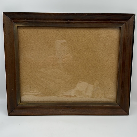 Vintage Farmhouse Frame-Glass Pane-Frame Size 13.5”x16.6” Approx - Picture 2 of 6